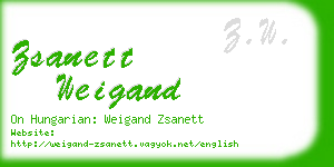 zsanett weigand business card